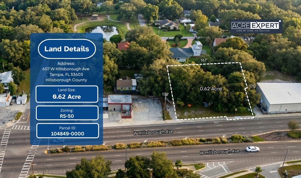 Primary Photo Of 607 W Hillsborough Ave, Tampa Land For Sale