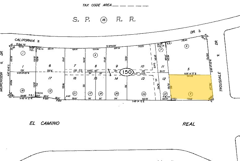 More Photos Of 1810 El Camino Real, Burlingame Land For Sale