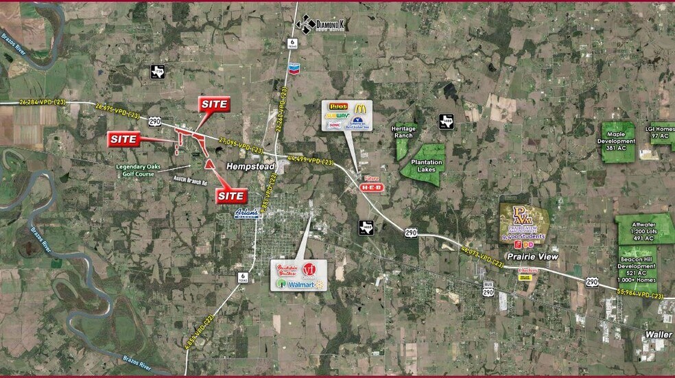 More Photos Of Highway 290, Hempstead Land For Sale