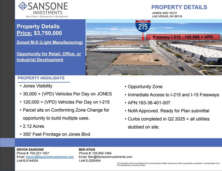 More Photos Of JONES AND TECO, Las Vegas Land For Sale