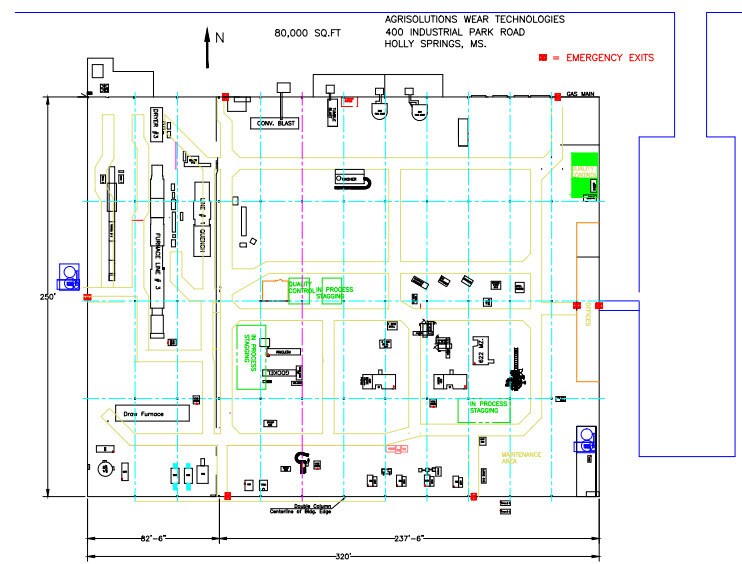 More Photos Of 400 E Industrial Park Rd, Holly Springs Manufacturing For Lease