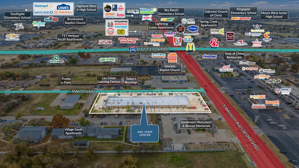 More Photos Of 7220 S Western Ave, Oklahoma City Storefront Retail Office For Sale