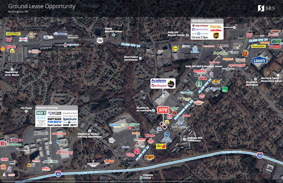 More Photos Of 537 Huffman Mill Rd, Burlington Land For Lease