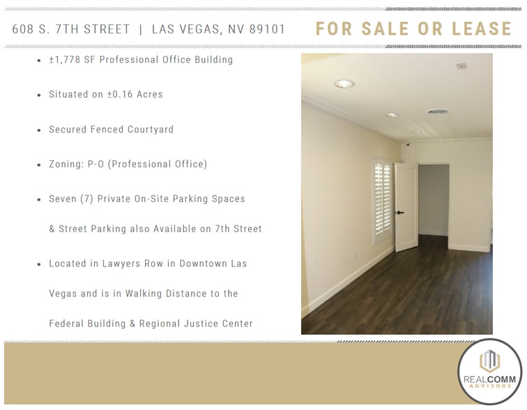 More Photos Of 608 S 7th St, Las Vegas Office For Sale