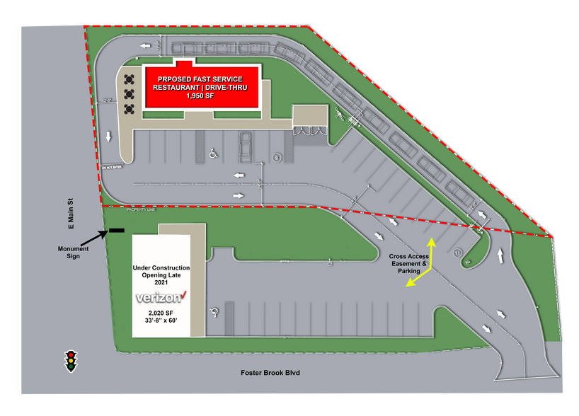 Primary Photo Of E Main St & Foster Brook Bl, Bradford Land For Sale