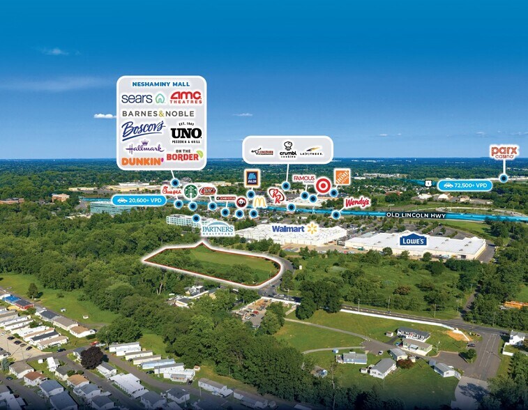 Primary Photo Of Intersection of Old Lincoln Hwy & Horizon Blvd, Bensalem Land For Sale