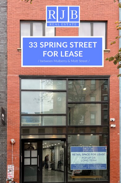 More Photos Of 33 Spring St, New York Storefront Retail Residential For Lease