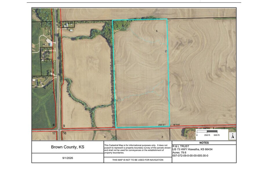 More Photos Of 260th St @ US 73 Hwy, Hiawatha Land For Sale