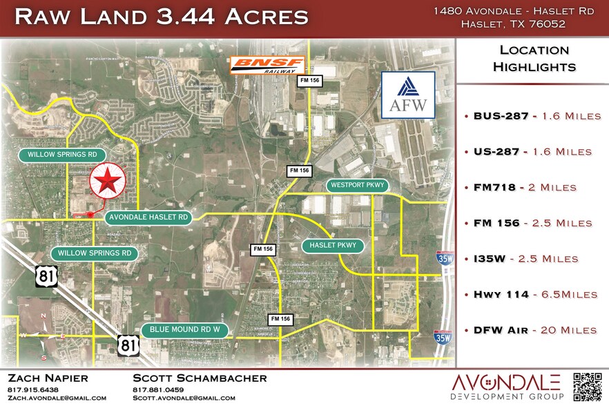 More Photos Of 1480 Avondale-Haslet rd, Haslet Land For Sale