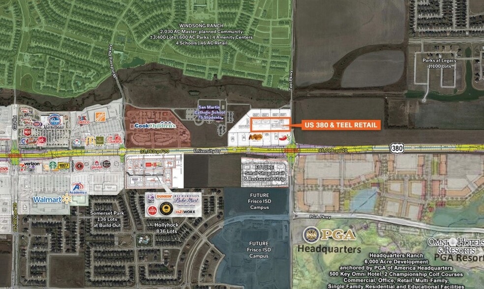 More Photos Of NWC US 380 & Teel Parkway, Prosper Unknown For Lease