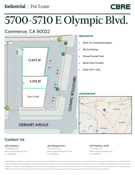 More Photos Of 5700-5714 E Olympic Blvd, Commerce Freestanding For Lease