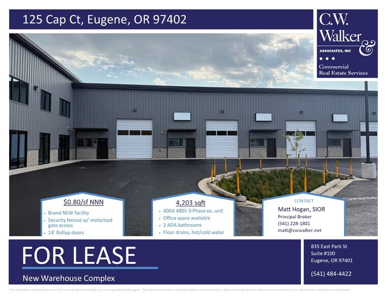 More Photos Of 125 Cap Ct, Eugene Light Distribution For Lease