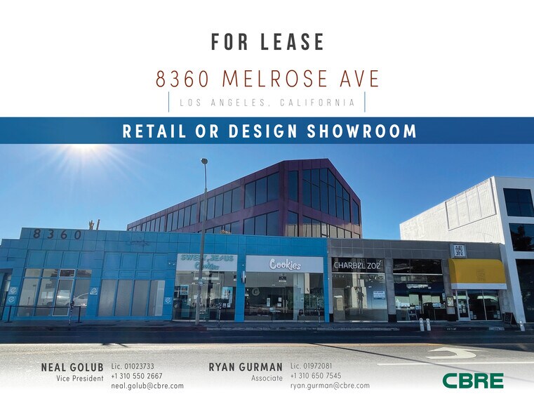 More Photos Of 8360 Melrose Ave, Los Angeles Storefront Retail Office For Sale