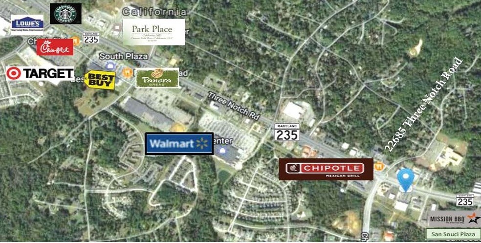 More Photos Of 22685 Three Notch Rd, California Medical For Sale