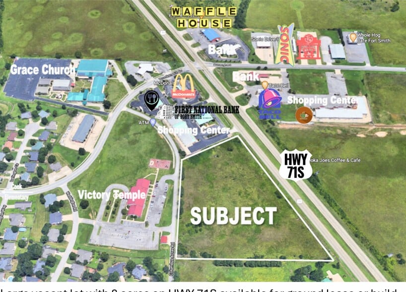 More Photos Of HWY 71 South And Brooken Hill Drive, Fort Smith Land For Lease