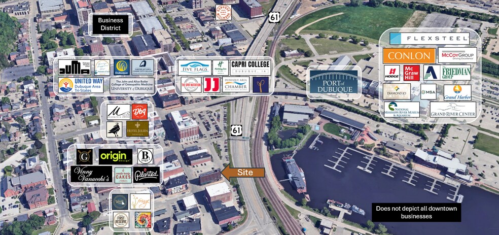 More Photos Of 100 Main St, Dubuque General Retail For Lease