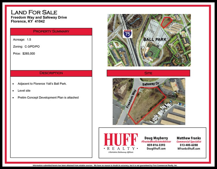 More Photos Of 7800 Freedom Way, Florence Land For Sale