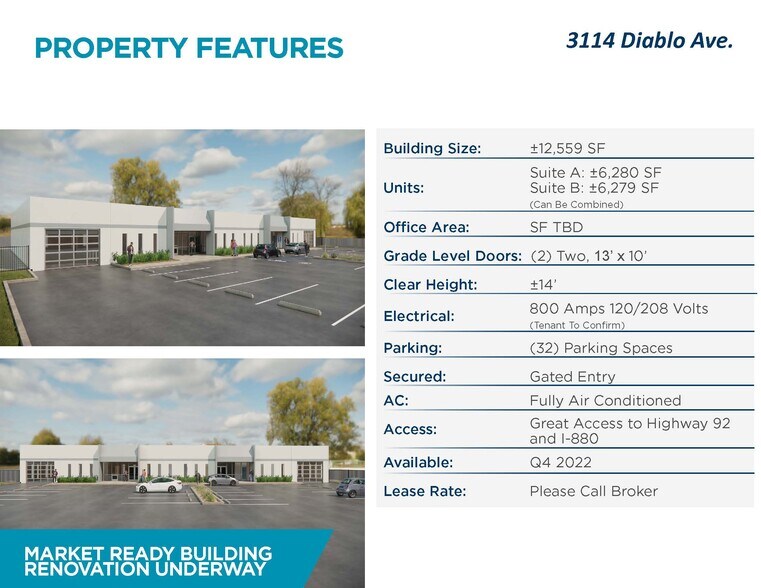 More Photos Of 3114-3120 Diablo Ave, Hayward Research And Development For Lease