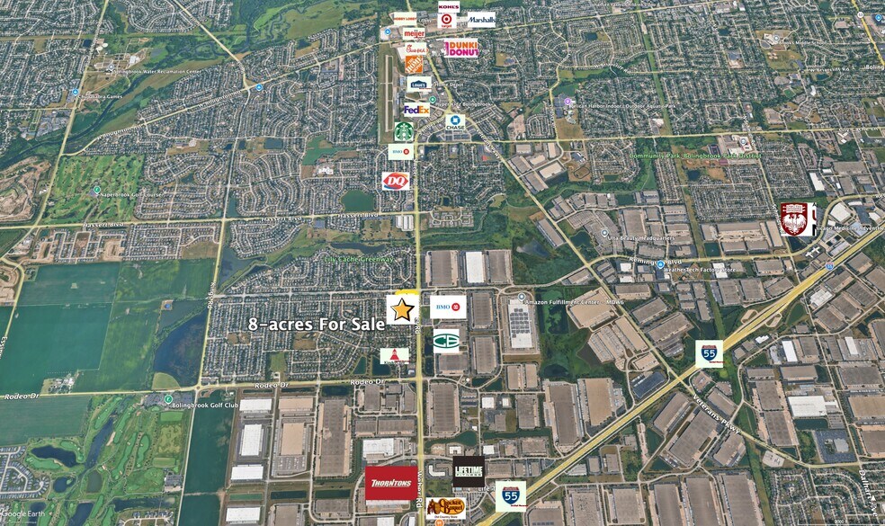 Primary Photo Of Weber Road and Clarr Blvd. Rd @ Clarr Blvd, Bolingbrook Land For Sale