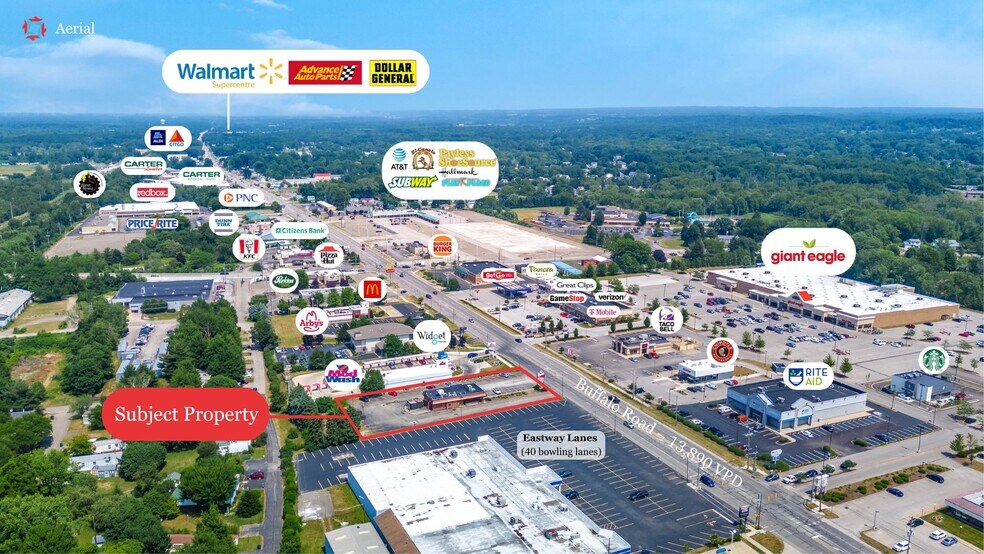 Primary Photo Of 4186 Buffalo Rd, Erie Fast Food For Sale