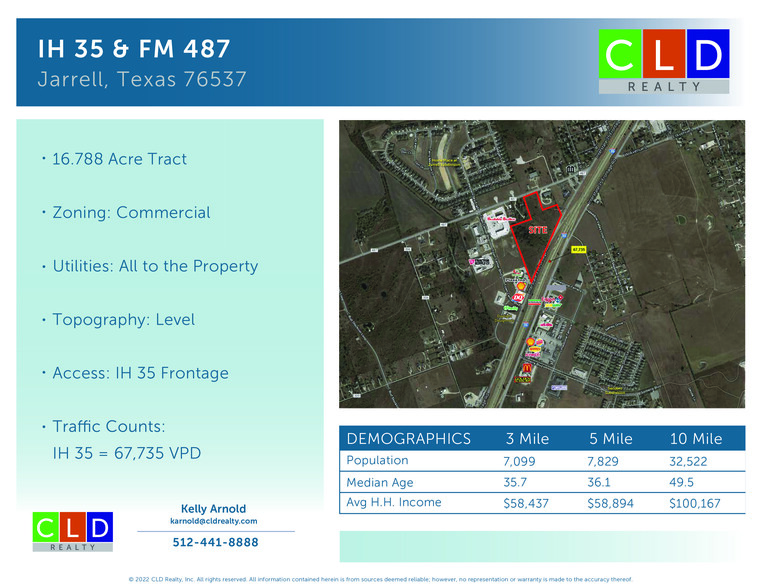 Primary Photo Of I-35 @ FM-487, Jarrell Land For Sale