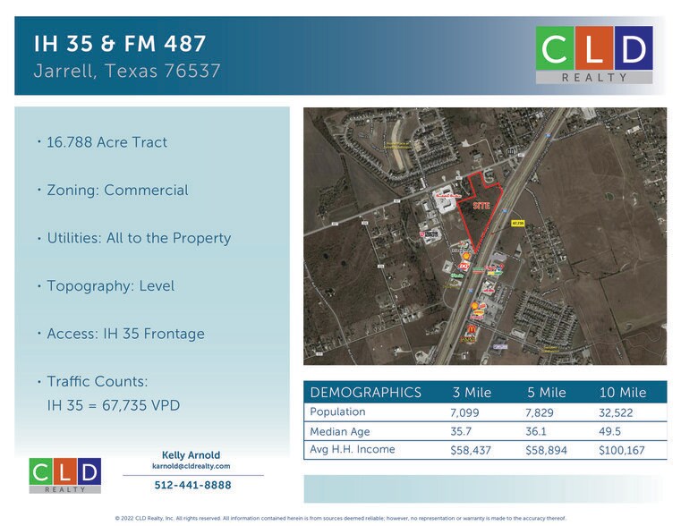 More Photos Of I-35 @ FM-487, Jarrell Land For Sale