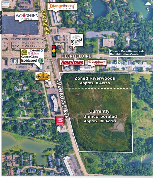 More Photos Of N Milwaukee Ave & Deerfield Parkway, Riverwoods Land For Sale