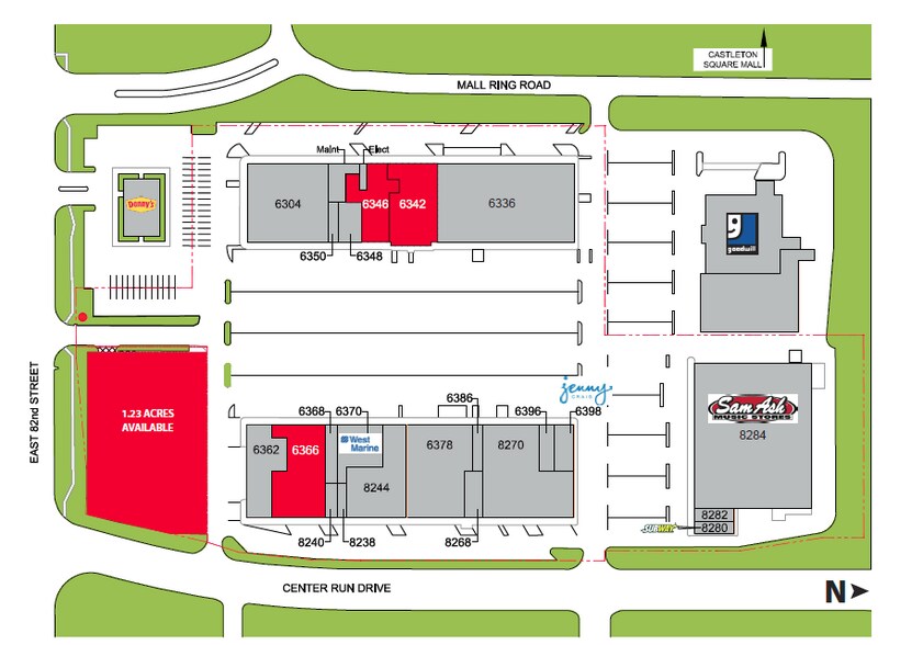 More Photos Of 6366 E 82nd St, Indianapolis Land For Lease