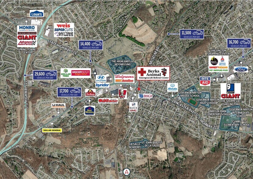 More Photos Of 400 W Lancaster Ave, Shillington Flex For Lease