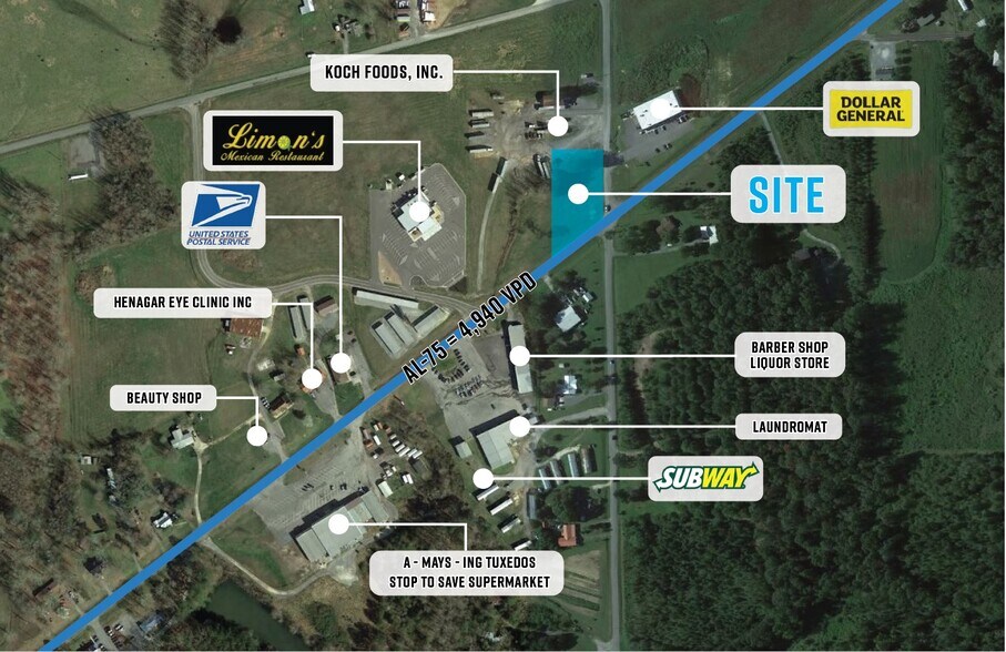 More Photos Of 16996 Broad St, Henagar Freestanding For Sale