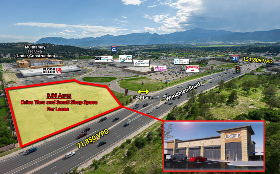 Primary Photo Of 1027 Woodmen rd, Colorado Springs Land For Lease