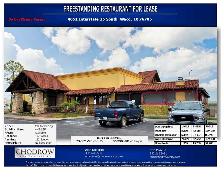 Primary Photo Of 4651 Interstate 35 S, Waco Restaurant For Lease