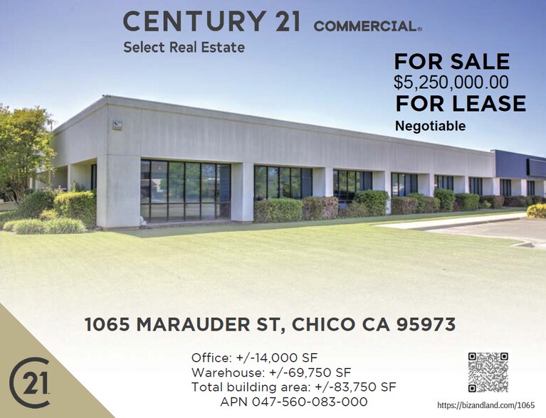 Primary Photo Of 1065 Marauder St, Chico Manufacturing For Sale
