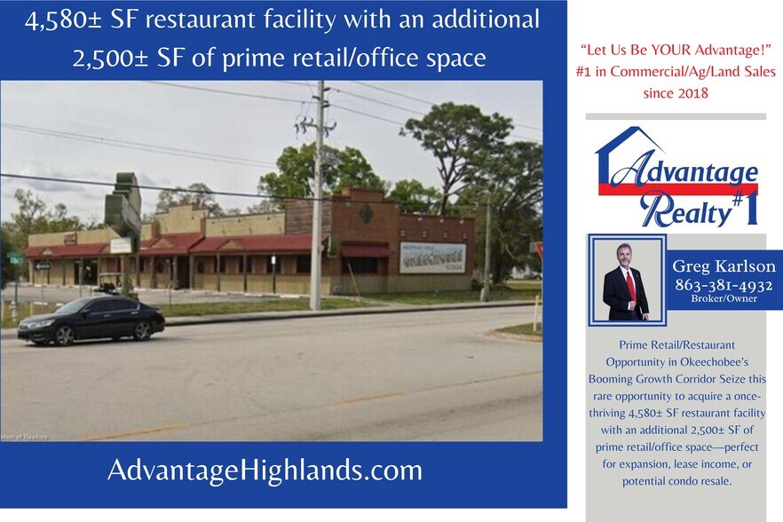 Primary Photo Of 102 SW 14th St, Okeechobee Restaurant For Sale