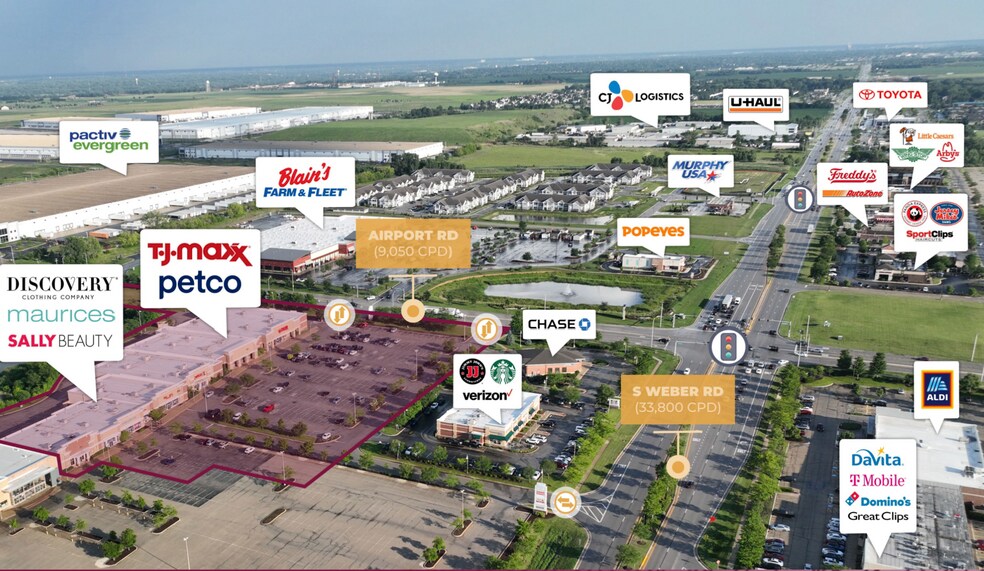 More Photos Of 351-375 S Weber Rd, Romeoville General Retail For Sale