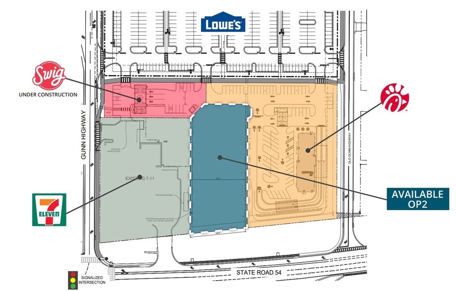 More Photos Of SWC SR 54 and Gunn Hwy, Odessa Land For Lease