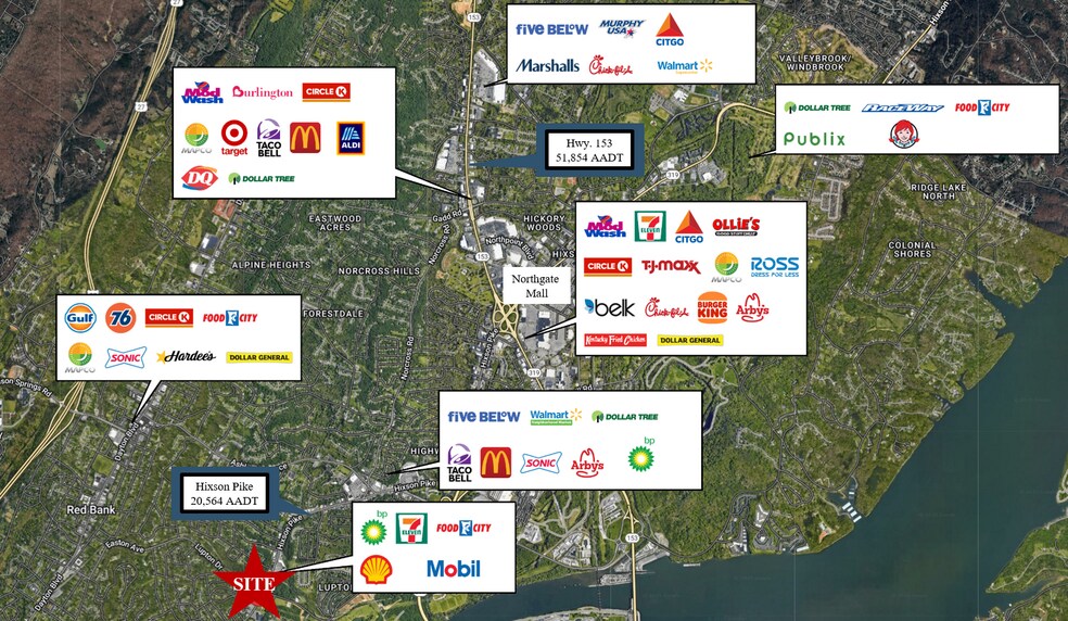 More Photos Of 3405 Hixson Pike, Chattanooga Land For Lease