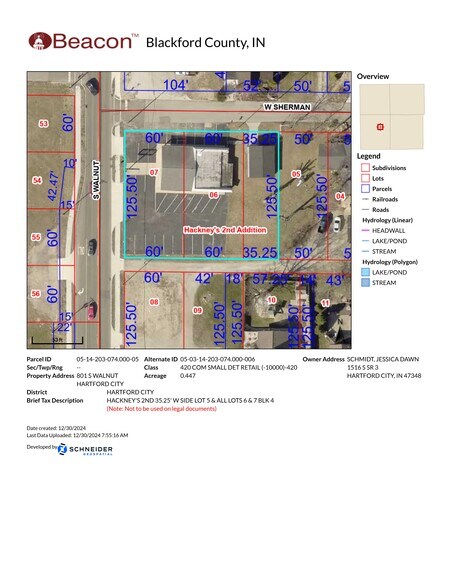 More Photos Of 801 S Walnut St, Hartford City Freestanding For Sale