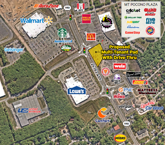 Primary Photo Of Route 940 @ Industrial Park Drive, Mount Pocono Land For Lease