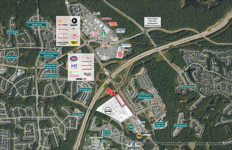 More Photos Of HWY 55 & Highcroft dr, Cary Land For Lease