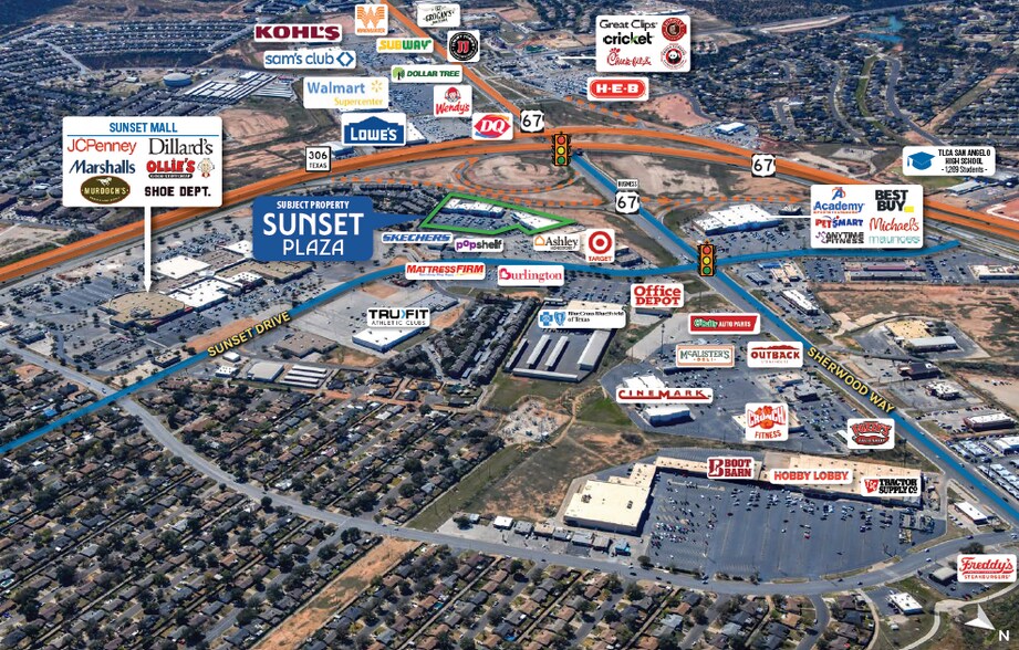 More Photos Of 4175 Sunset Dr, San Angelo Storefront For Sale