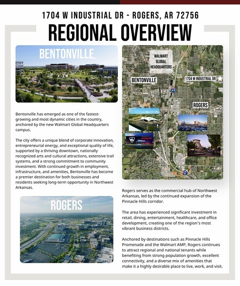 More Photos Of 1704 W Industrial Dr, Rogers Office For Sale