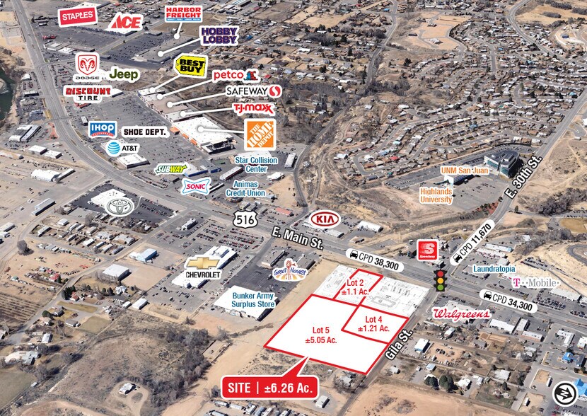 Primary Photo Of 4109 E Main St, Farmington Land For Sale