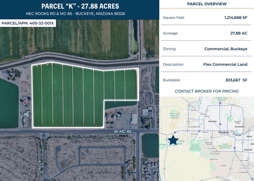 Primary Photo Of MC-85 Hwy & Rooks, Buckeye Land For Sale