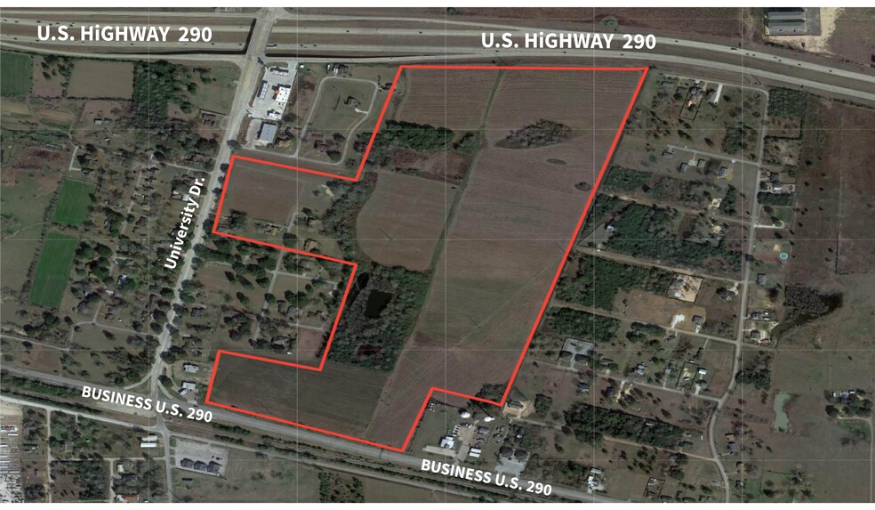 Primary Photo Of HWY 290 @ University Dr, Prairie View Land For Sale