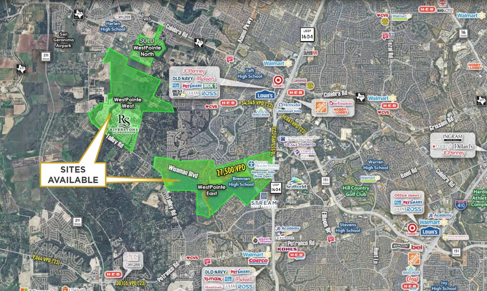 Primary Photo Of Loop 1604 & Wiseman, San Antonio Land For Sale