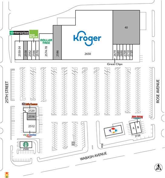 More Photos Of 2500-2720 Wabash Ave, Terre Haute General Retail For Lease