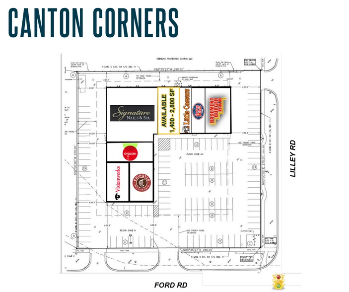 Primary Photo Of 42400-42454 Ford Rd, Canton Township Unknown For Lease