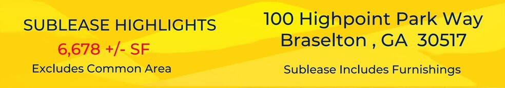 More Photos Of 100 Highpoint Park Way, Braselton Office For Lease