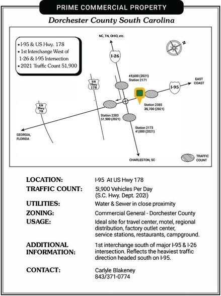 More Photos Of I-95 @ US 178/I-95, Saint George Land For Sale